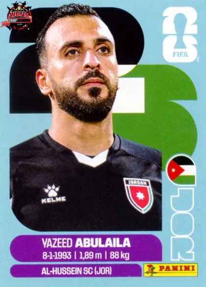 JOR2 Yazeed Abulaila Panini World Cup 2026 2026 JOR2 Yazeed Abulaila Panini World Cup 2026 2026