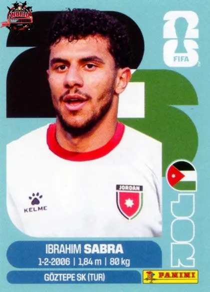JOR20 Ibrahim Sabra Panini World Cup 2026 2026 JOR20 Ibrahim Sabra Panini World Cup 2026 2026