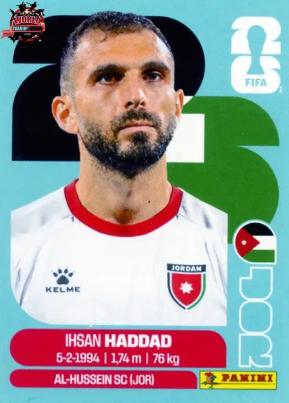 JOR3 Ihsan Haddad Panini World Cup 2026 2026 JOR3 Ihsan Haddad Panini World Cup 2026 2026