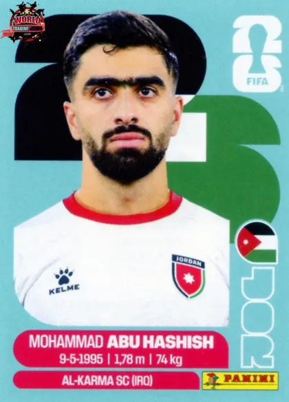 JOR4 Mohammad Abu Hashish Panini World Cup 2026 2026 JOR4 Mohammad Abu Hashish Panini World Cup 2026 2026