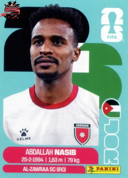JOR6 Abdallah Nasib Panini World Cup 2026 2026 JOR6 Abdallah Nasib Panini World Cup 2026 2026
