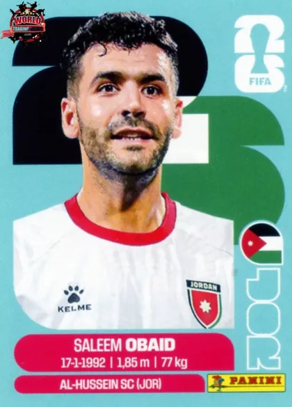 JOR7 Saleem Obaid Panini World Cup 2026 2026 JOR7 Saleem Obaid Panini World Cup 2026 2026
