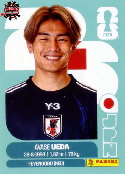 JPN20 Ayase Ueda Panini World Cup 2026 2026 JPN20 Ayase Ueda Panini World Cup 2026 2026