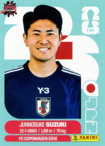JPN5 Junnosuke Suzuki Panini World Cup 2026 2026 JPN5 Junnosuke Suzuki Panini World Cup 2026 2026