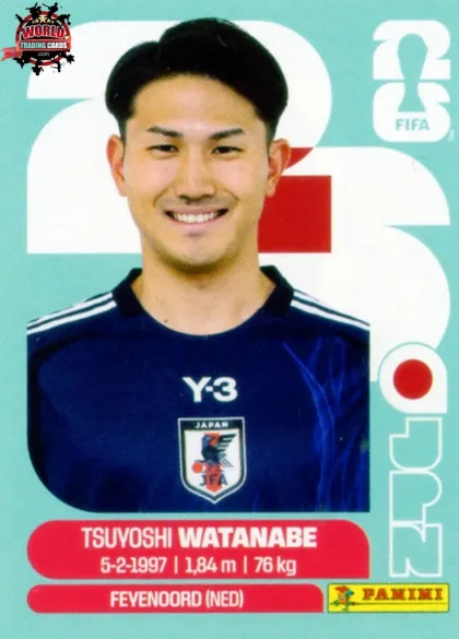 JPN7 Tsuyoshi Watanabe Panini World Cup 2026 2026 JPN7 Tsuyoshi Watanabe Panini World Cup 2026 2026
