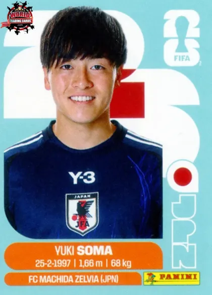 JPN9 Yuki Soma Panini World Cup 2026 2026 JPN9 Yuki Soma Panini World Cup 2026 2026