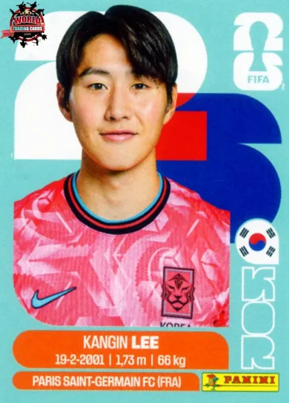 KOR12 Kang-in Lee Panini World Cup 2026 2026 KOR12 Kang-in Lee Panini World Cup 2026 2026