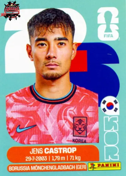 KOR15 Jens Castrop Panini World Cup 2026 2026 KOR15 Jens Castrop Panini World Cup 2026 2026