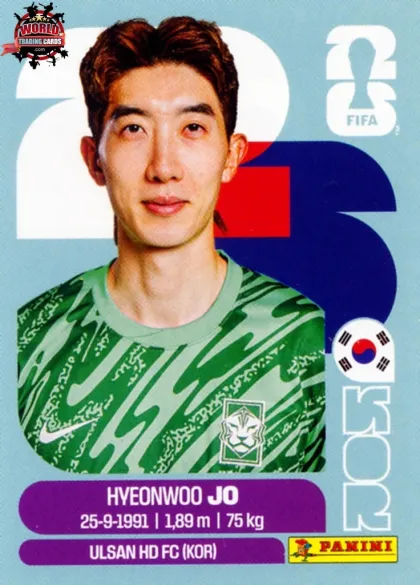 KOR2 Hyeon-woo Jo Panini World Cup 2026 2026 KOR2 Hyeon-woo Jo Panini World Cup 2026 2026