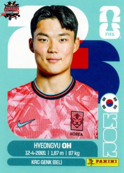 KOR20 Hyeon-Gyu Oh Panini World Cup 2026 2026 KOR20 Hyeon-Gyu Oh Panini World Cup 2026 2026
