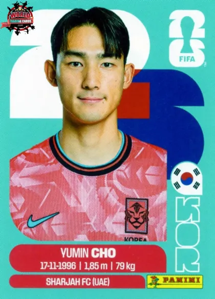 KOR5 Yu-min Cho Panini World Cup 2026 2026 KOR5 Yu-min Cho Panini World Cup 2026 2026