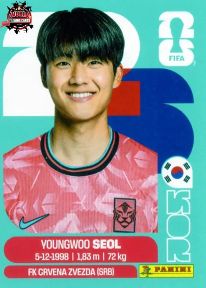 KOR6 Young-woo Seol Panini World Cup 2026 2026 KOR6 Young-woo Seol Panini World Cup 2026 2026