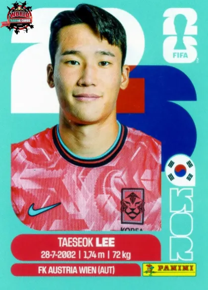 KOR8 Tae-seok Lee Panini World Cup 2026 2026 KOR8 Tae-seok Lee Panini World Cup 2026 2026