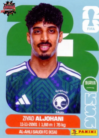 KSA10 Ziyad Aljohani Panini World Cup 2026 2026 KSA10 Ziyad Aljohani Panini World Cup 2026 2026