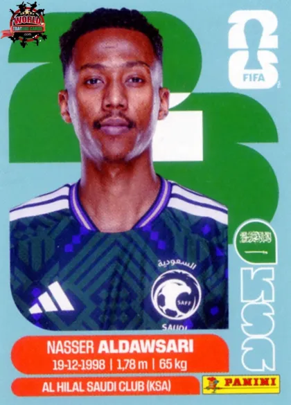KSA12 Nasser Aldawsari Panini World Cup 2026 2026 KSA12 Nasser Aldawsari Panini World Cup 2026 2026