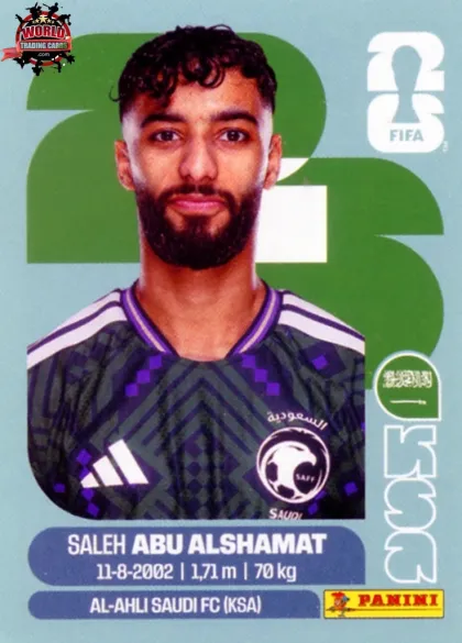 KSA14 Saleh Abu Alshamat Panini World Cup 2026 2026 KSA14 Saleh Abu Alshamat Panini World Cup 2026 2026