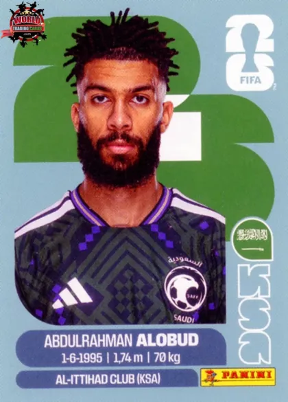 KSA17 Abdulrahman Al-Aboud Panini World Cup 2026 2026 KSA17 Abdulrahman Al-Aboud Panini World Cup 2026 2026