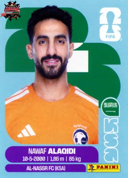 KSA2 Nawaf Alaqidi Panini World Cup 2026 2026 KSA2 Nawaf Alaqidi Panini World Cup 2026 2026