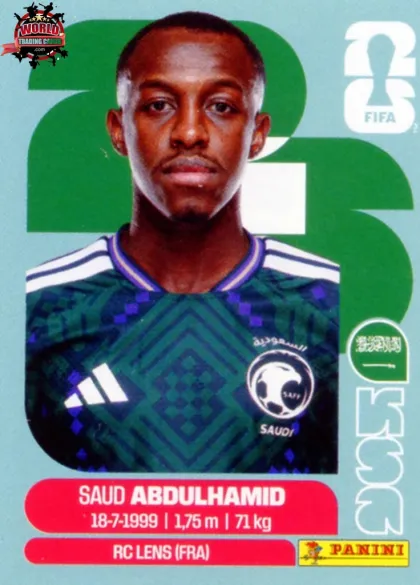 KSA4 Saud Abdulhamid Panini World Cup 2026 2026 KSA4 Saud Abdulhamid Panini World Cup 2026 2026