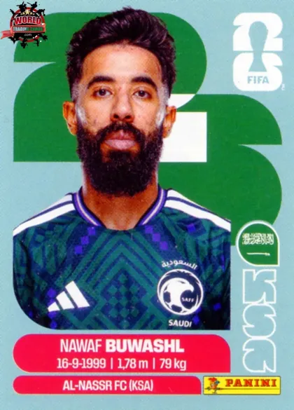 KSA5 Nawaf Bouwashl Panini World Cup 2026 2026 KSA5 Nawaf Bouwashl Panini World Cup 2026 2026