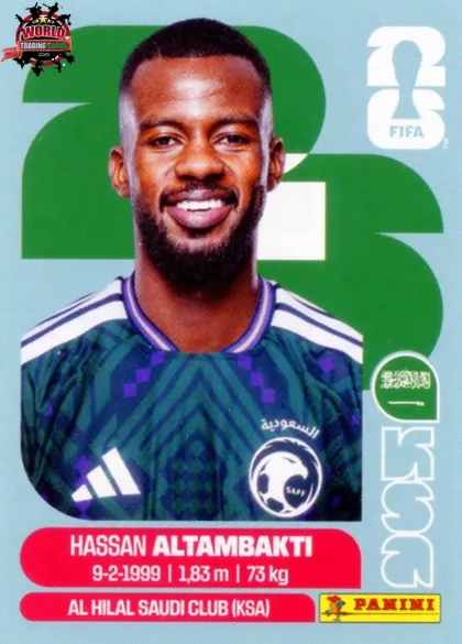 KSA8 Hassan Altambakti Panini World Cup 2026 2026 KSA8 Hassan Altambakti Panini World Cup 2026 2026
