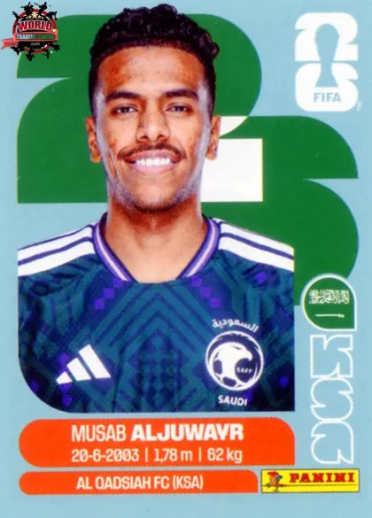 KSA9 Musab Aljuwayr Panini World Cup 2026 2026 KSA9 Musab Aljuwayr Panini World Cup 2026 2026