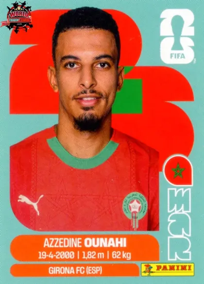 MAR11 Azzedine Ounahi Panini World Cup 2026 2026 MAR11 Azzedine Ounahi Panini World Cup 2026 2026