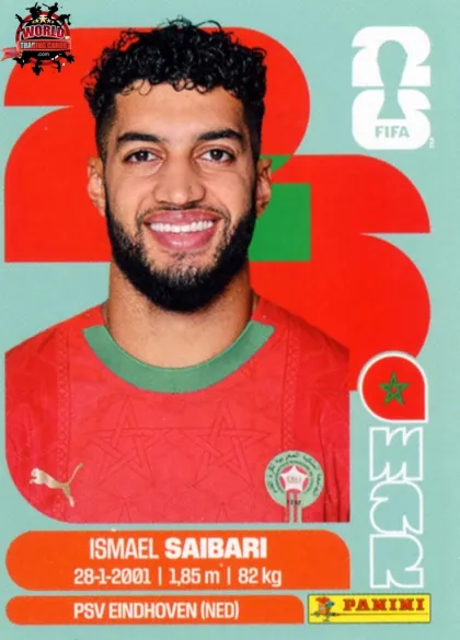 MAR15 Ismael Saibari Panini World Cup 2026 2026 MAR15 Ismael Saibari Panini World Cup 2026 2026