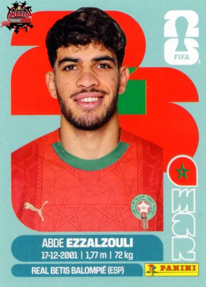 MAR17 Abde Ezzalzouli Panini World Cup 2026 2026 MAR17 Abde Ezzalzouli Panini World Cup 2026 2026