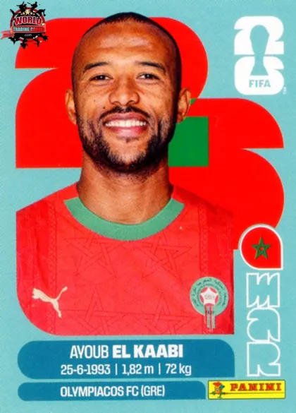 MAR20 Ayoub El Kaabi Panini World Cup 2026 2026 MAR20 Ayoub El Kaabi Panini World Cup 2026 2026