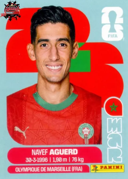 MAR6 Nayef Aguerd Panini World Cup 2026 2026 MAR6 Nayef Aguerd Panini World Cup 2026 2026