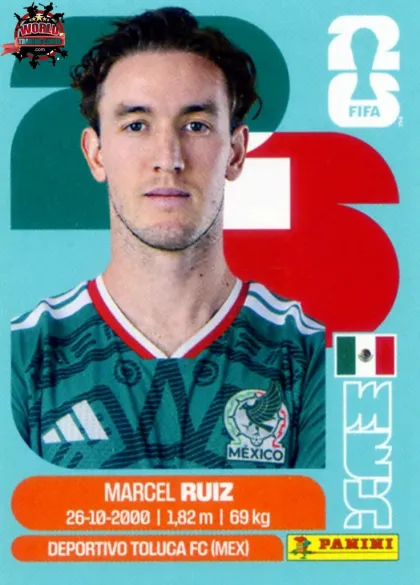 MEX12 Marcel Ruiz Panini World Cup 2026 2026 MEX12 Marcel Ruiz Panini World Cup 2026 2026