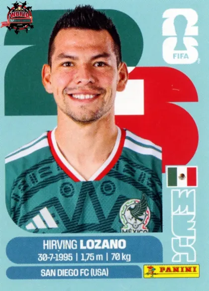 MEX15 Hirving Lozano Panini World Cup 2026 2026 MEX15 Hirving Lozano Panini World Cup 2026 2026