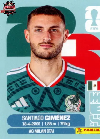 MEX16 Santiago Giménez Panini World Cup 2026 2026 MEX16 Santiago Giménez Panini World Cup 2026 2026