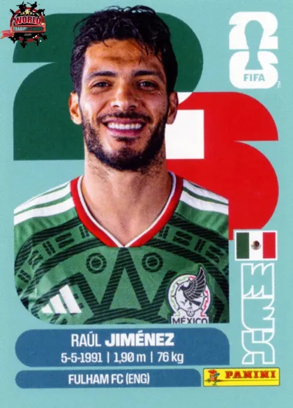 MEX17 Raúl Jiménez Panini World Cup 2026 2026 MEX17 Raúl Jiménez Panini World Cup 2026 2026