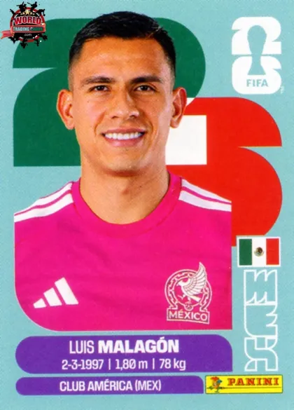 MEX2 Luis Malagón Panini World Cup 2026 2026 MEX2 Luis Malagón Panini World Cup 2026 2026