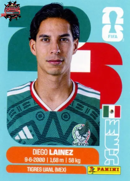 MEX8 Diego Lainez Panini World Cup 2026 2026 MEX8 Diego Lainez Panini World Cup 2026 2026