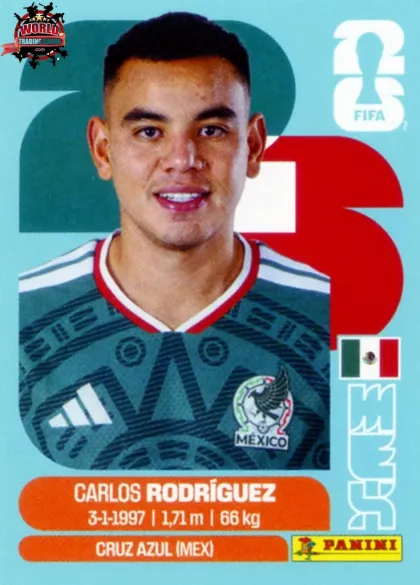 MEX9 Carlos Rodriguez Panini World Cup 2026 2026 MEX9 Carlos Rodriguez Panini World Cup 2026 2026
