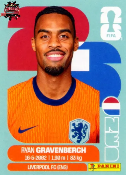 NED11 Ryan Gravenberch Panini World Cup 2026 2026 NED11 Ryan Gravenberch Panini World Cup 2026 2026