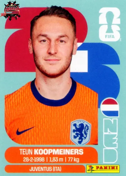 NED12 Teun Koopmeiners Panini World Cup 2026 2026 NED12 Teun Koopmeiners Panini World Cup 2026 2026