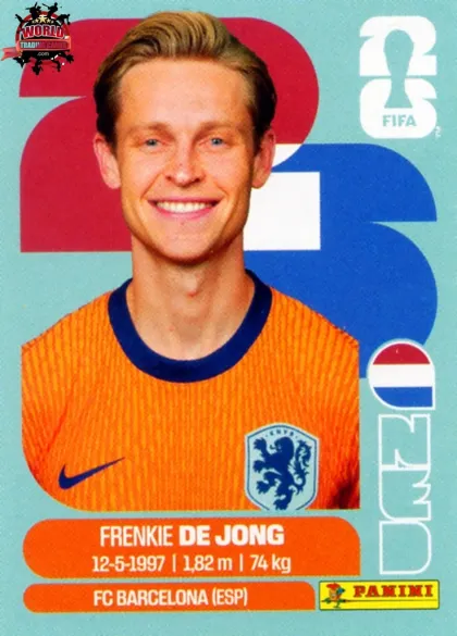 NED14 Frenkie de Jong Panini World Cup 2026 2026 NED14 Frenkie de Jong Panini World Cup 2026 2026