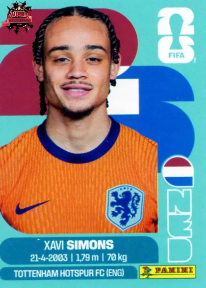NED15 Xavi Simons Panini World Cup 2026 2026 NED15 Xavi Simons Panini World Cup 2026 2026