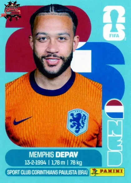 NED17 Memphis Depay Panini World Cup 2026 2026 NED17 Memphis Depay Panini World Cup 2026 2026