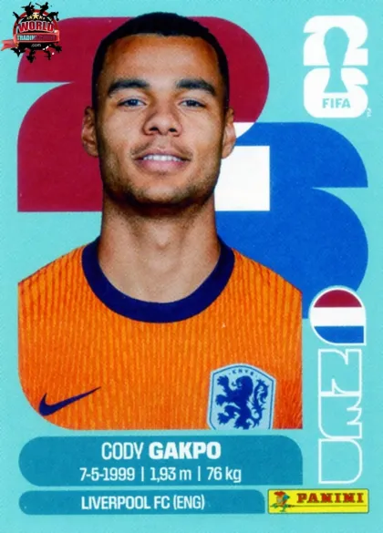 NED20 Cody Gakpo Panini World Cup 2026 2026 NED20 Cody Gakpo Panini World Cup 2026 2026
