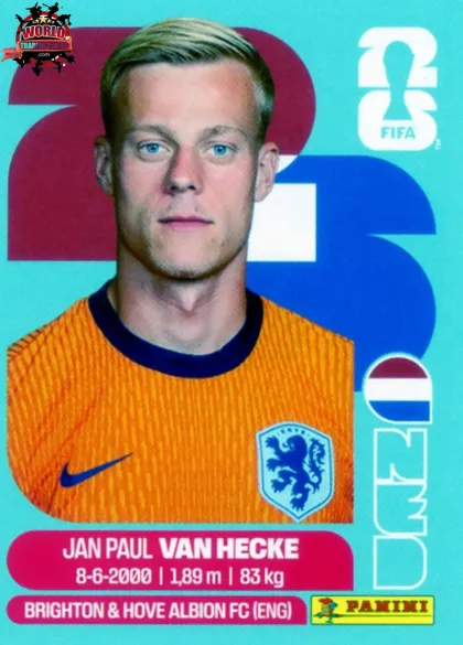 NED9 Jan Paul van Hecke Panini World Cup 2026 2026 NED9 Jan Paul van Hecke Panini World Cup 2026 2026