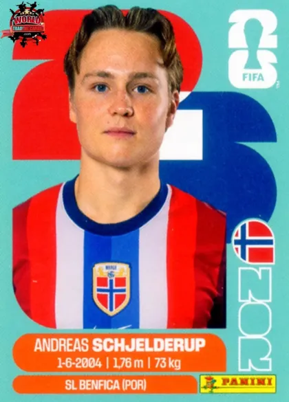 NOR12 Andreas Schjelderup Panini World Cup 2026 2026 NOR12 Andreas Schjelderup Panini World Cup 2026 2026