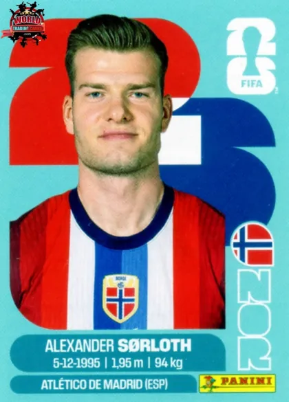 NOR16 Alexander Sørloth Panini World Cup 2026 2026 NOR16 Alexander Sørloth Panini World Cup 2026 2026