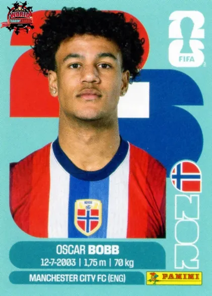 NOR20 Oscar Bobb Panini World Cup 2026 2026 NOR20 Oscar Bobb Panini World Cup 2026 2026