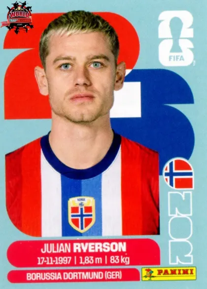 NOR3 Julian Ryerson Panini World Cup 2026 2026 NOR3 Julian Ryerson Panini World Cup 2026 2026