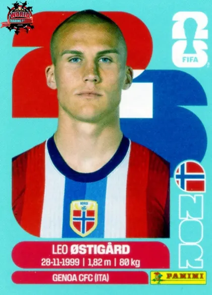 NOR4 Leo Ostigård Panini World Cup 2026 2026 NOR4 Leo Ostigård Panini World Cup 2026 2026